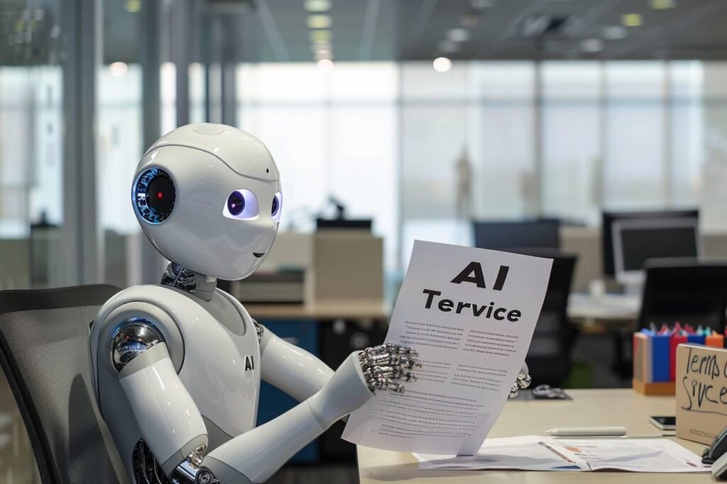 Once human terms of service : Understanding AI agreements